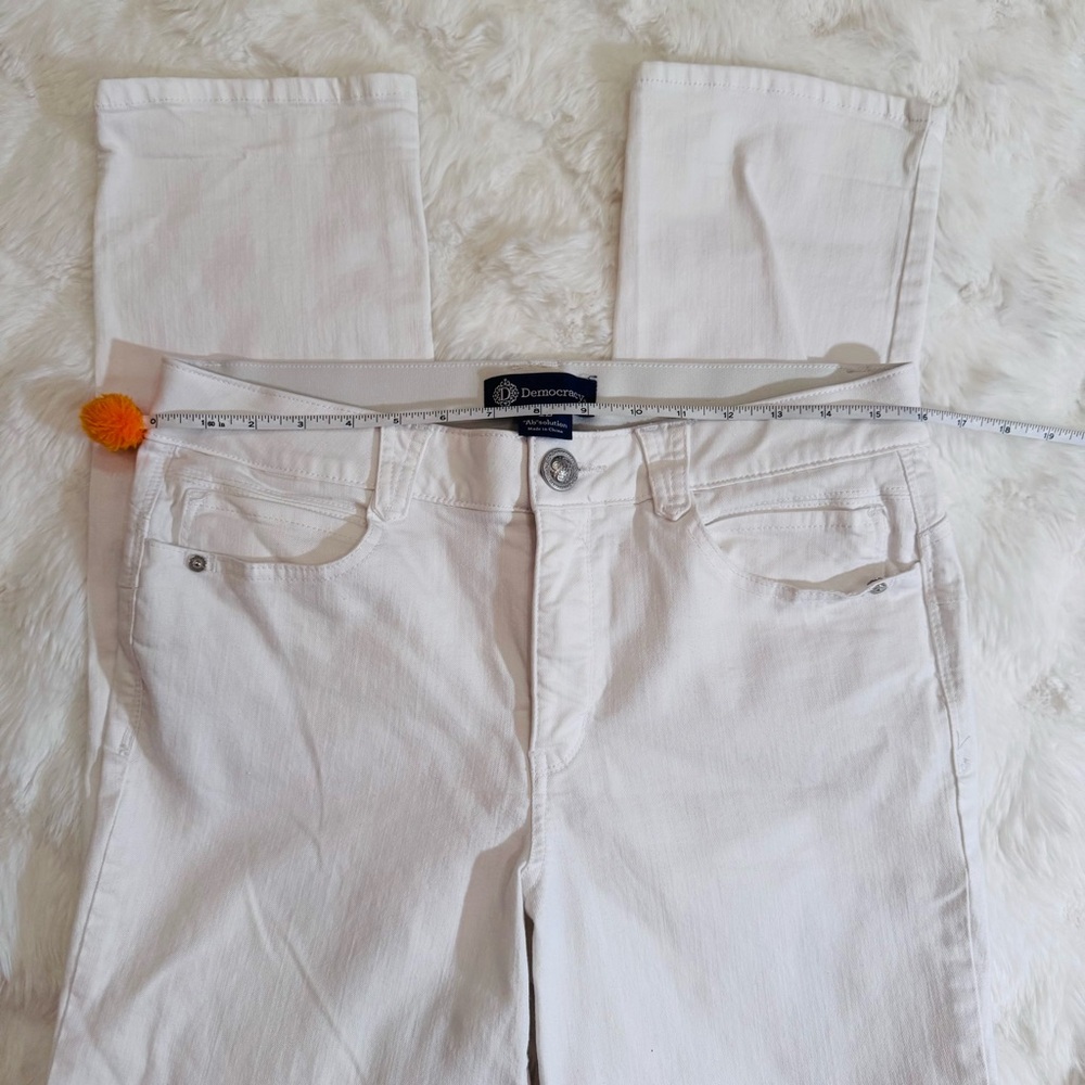 Democracy “Ab”solution White Straight Leg Jeans Sz 12 - Picture 2 of 7